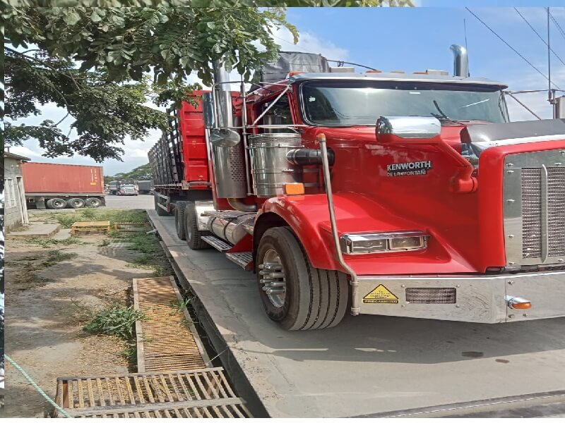 Báscula camionera de alta precisión para carga pesada
